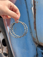 Navajo pearl hoops