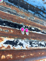 Pink flame studs