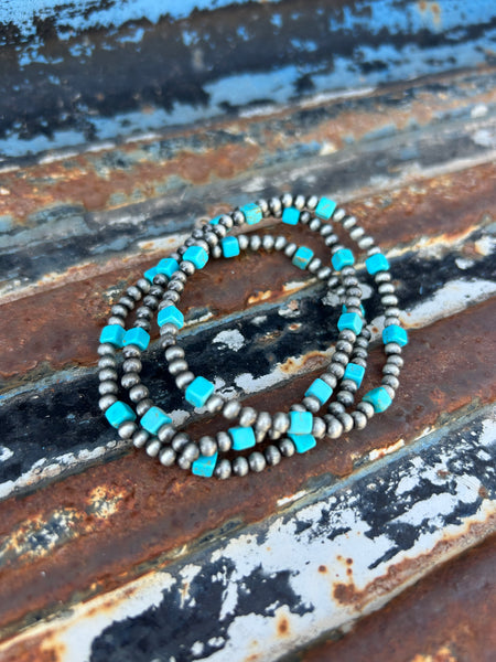 3 set Navajo bracelet stretchy