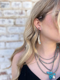 Feathered earrings