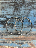 Navajo pearl hoops