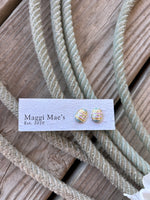 Easter egg stud earrings