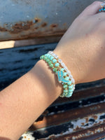 3 Set cowgirl Stretch Bracelet (blue)