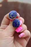 Lapis oval studs