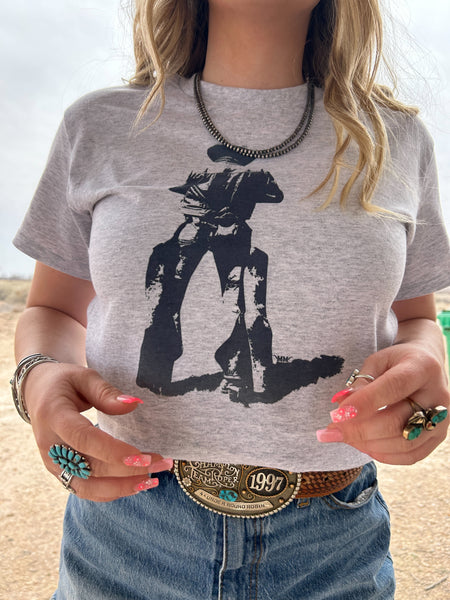 The man in chaps tee