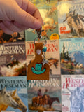 Mini cattle tag keychain