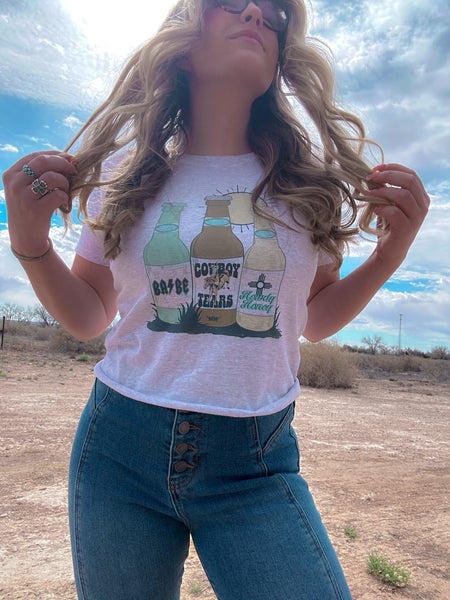 Cowboy tears beers tee