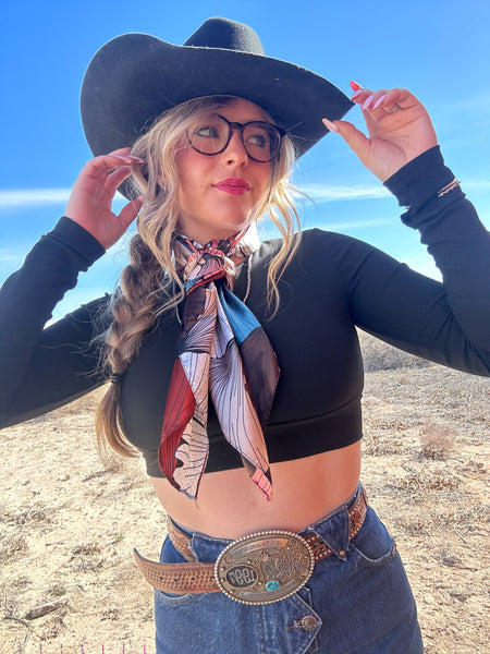 Coastal cowgirl wild rag