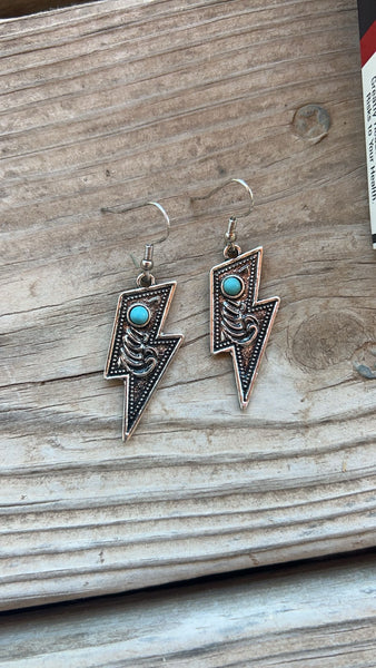 Bolt baby earrings