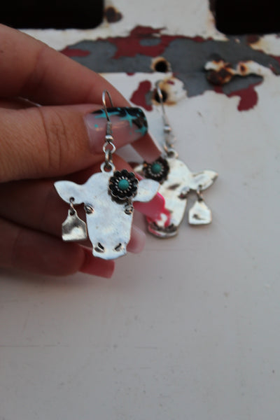 Cow earrings