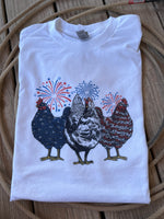 USA firework chicken tee