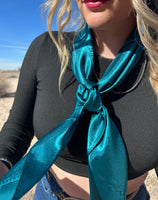 Teal wild rag