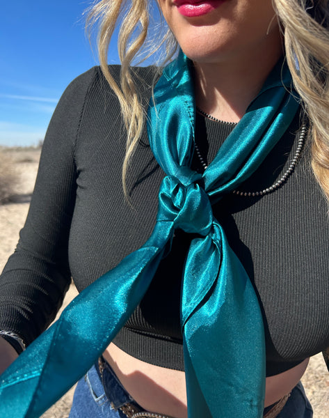 Teal wild rag