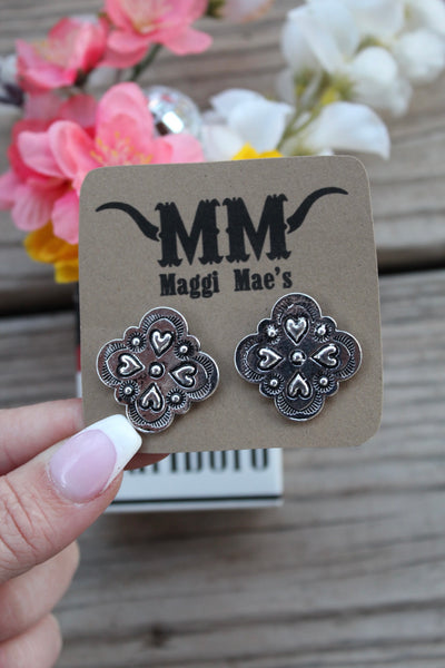 Heart studs