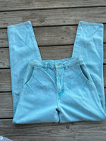 Pastel light-blue wranglers (sz: 6)