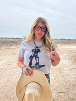 The man in chaps tee