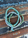 3 Set cowgirl Stretch Bracelet (blue)