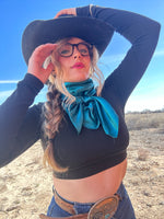 Teal wild rag