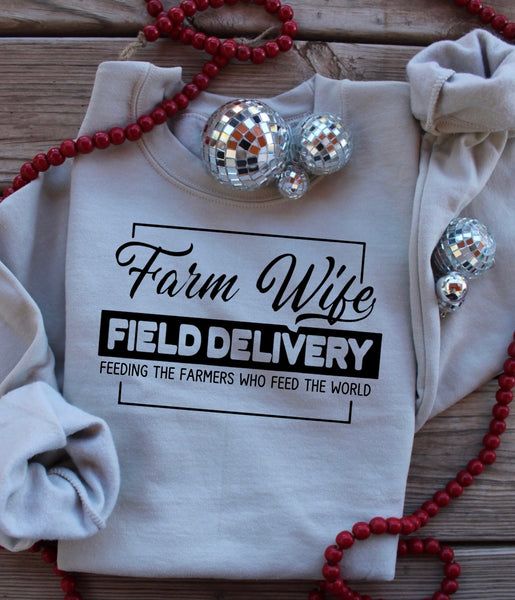Farm wife field delivery
