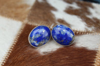 Lapis oval studs