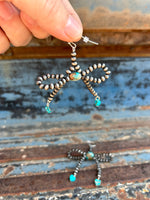 Navajo pearl Bow earrings
