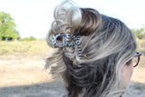 Navajo pearl claw clip