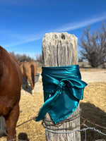 Teal wild rag