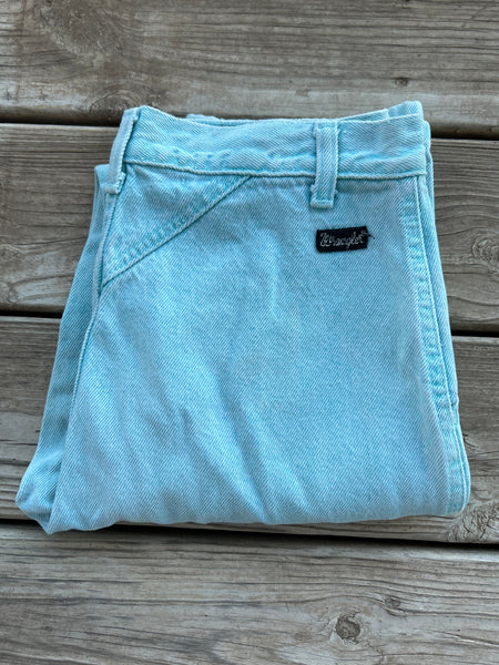 Pastel light-blue wranglers (sz: 6)
