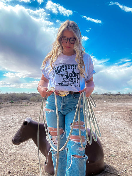Roped myself a cowboy tee