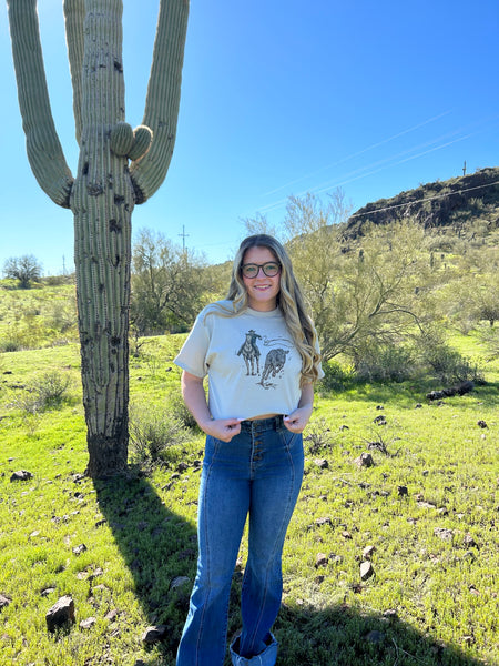 Calf roping shirt