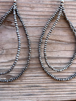 Double teardrop earrings