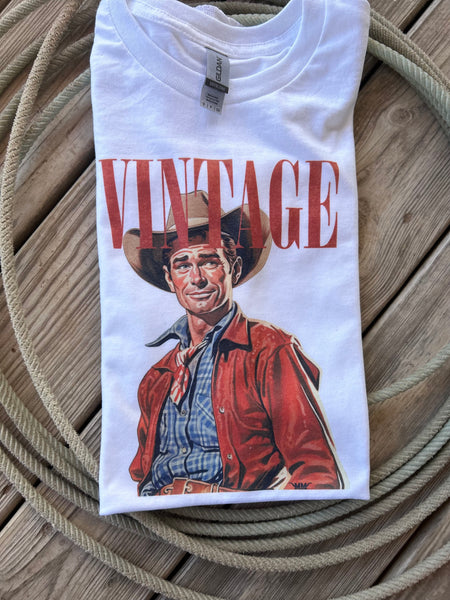 Vintage cowboy graphic tee