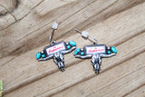 Babeweiser steer head earrings