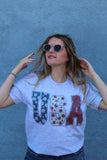USA floral tee