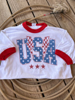 USA rockstar ringer tee