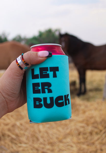 Let er buck koozie