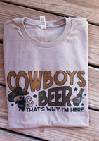 Cowboys and Beer tee