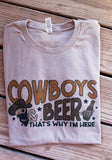 Cowboys and Beer tee