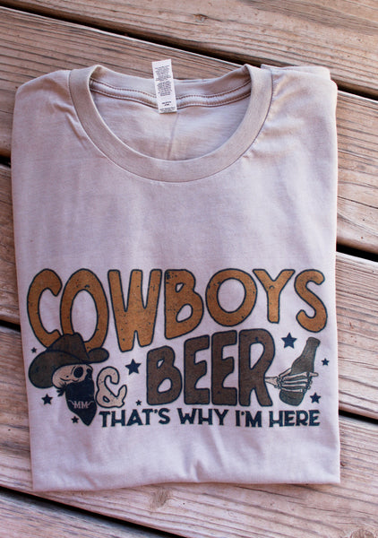 Cowboys and Beer tee