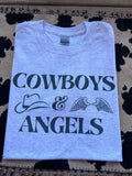 Cowboy and angels shirt