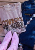 Cowboys and Beer tee