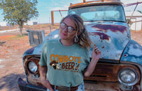Cowboys and Beer tee