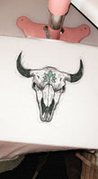 Turquoise steer head