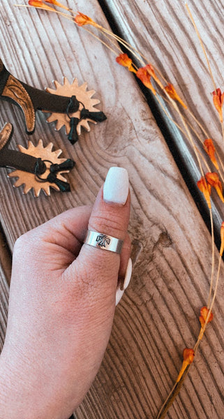 Thunderbird stamped ring